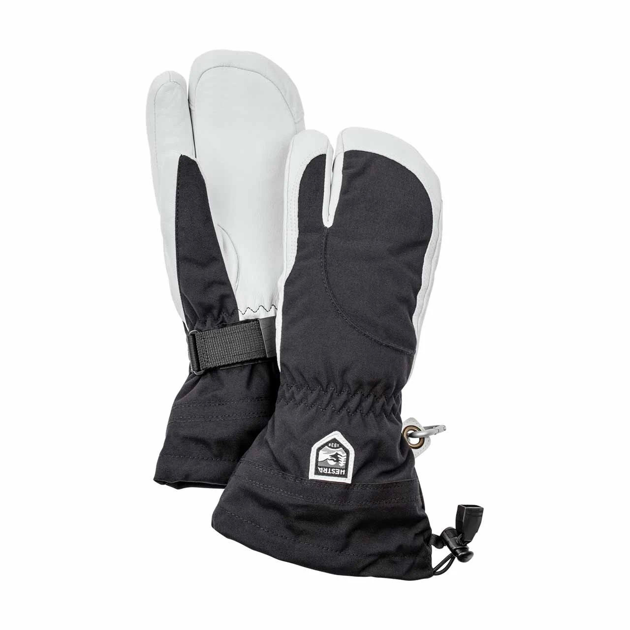 Hestra Women's Heli 3 Finger Glove Hestra Women's Heli 3 Finger Glove -Hestra Black Offwhite 56424.1537208499